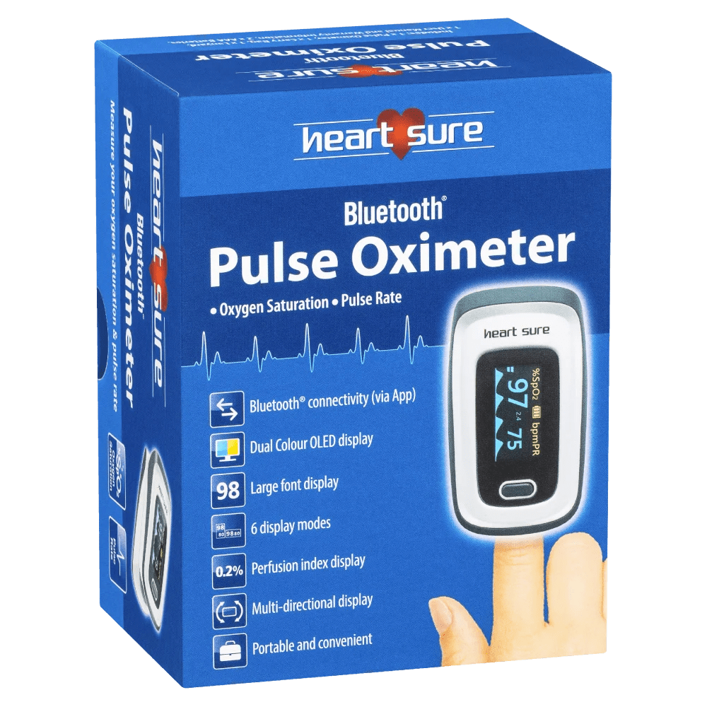 Heart Sure Pulse Oximeter with Bluetooth Discount Chemist