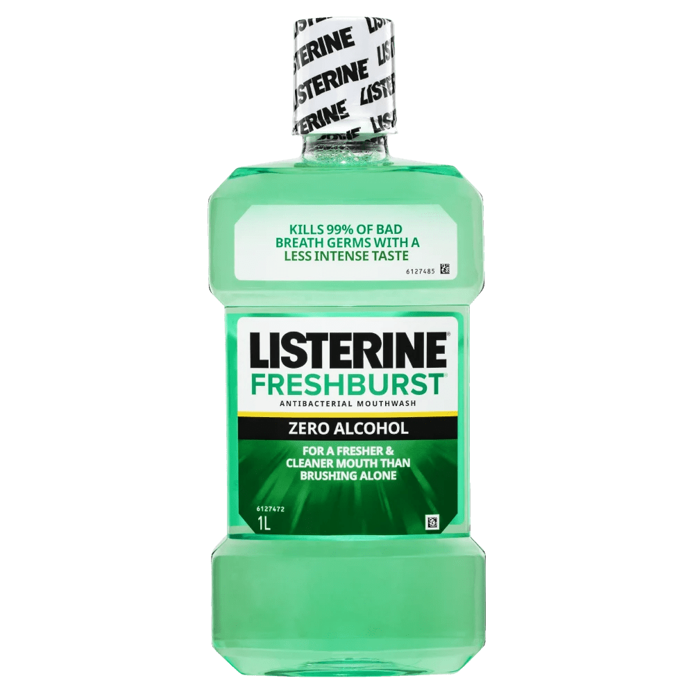 Listerine Freshburst Zero Alcohol Antibacterial Mouthwash 1 Litre