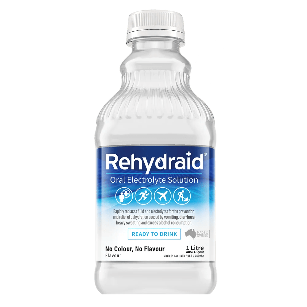Rehydraid Oral Electrolyte Solution 1 Litre No Colour/Flavour