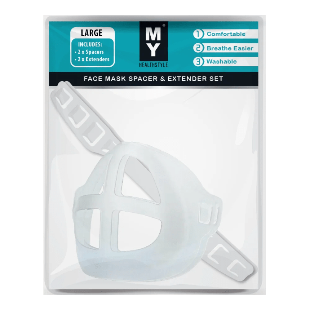 MY Healthstyle Face Mask Spacer & Extender Set Large Size Discount