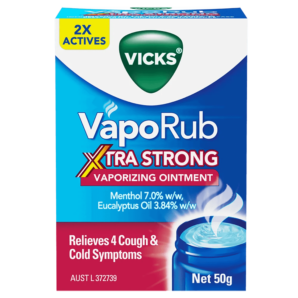 Vicks VapoRub Xtra Strong Vaporizing Ointment 50g Discount Chemist