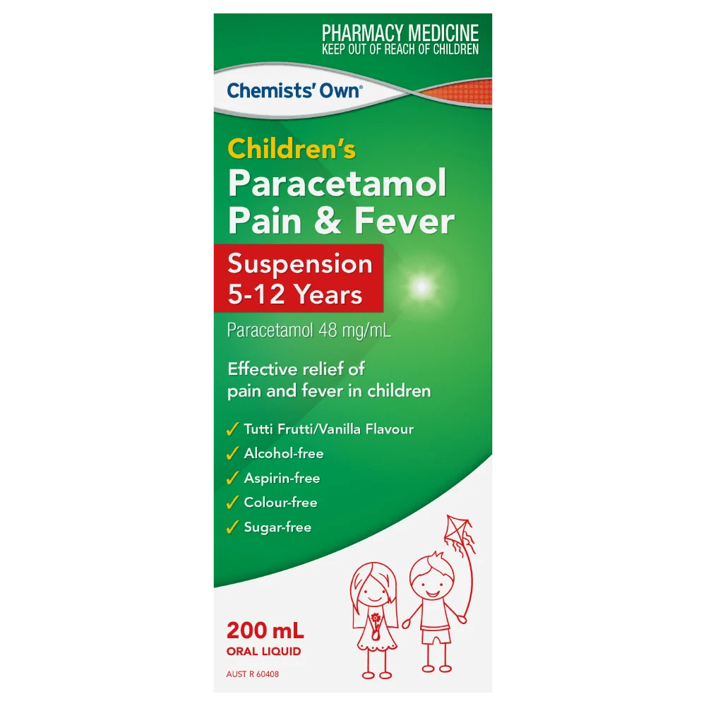 Chemists' Own Children's Paracetamol Pain & Fever 512 Years Oral