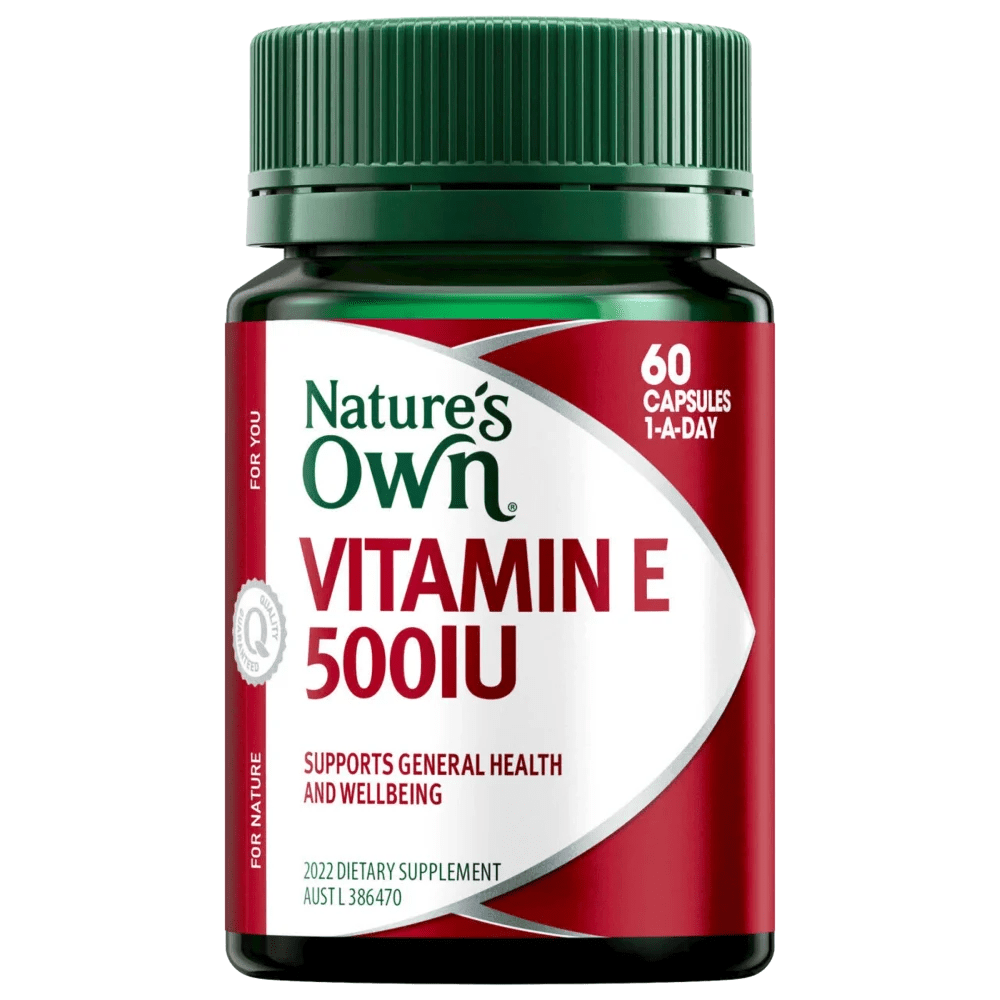 Nature's Own Vitamin E 500IU 60 Capsules Discount Chemist