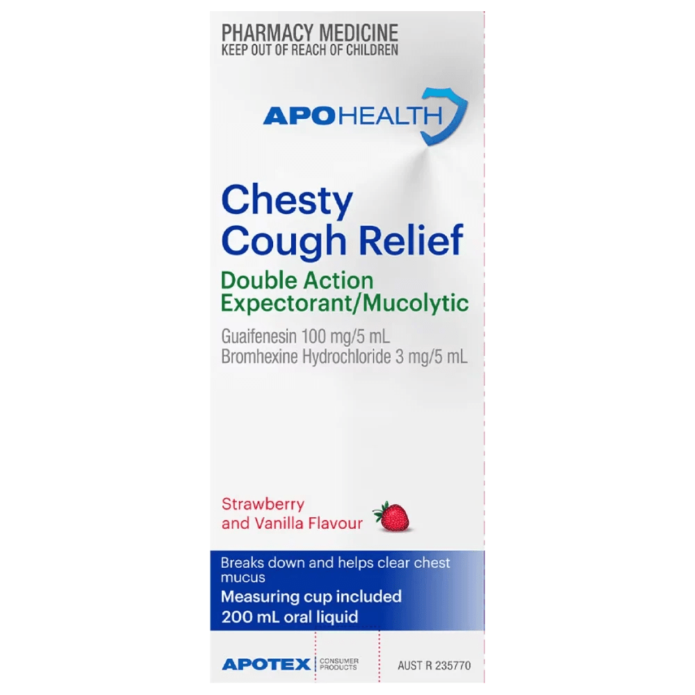APOHealth Chesty Cough Relief 200mL Discount Chemist