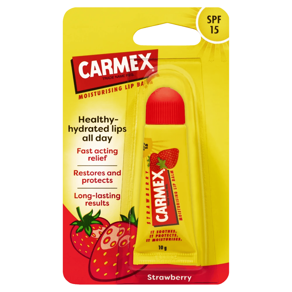 Carmex Lip Balm SPF 15 10g Strawberry Discount Chemist