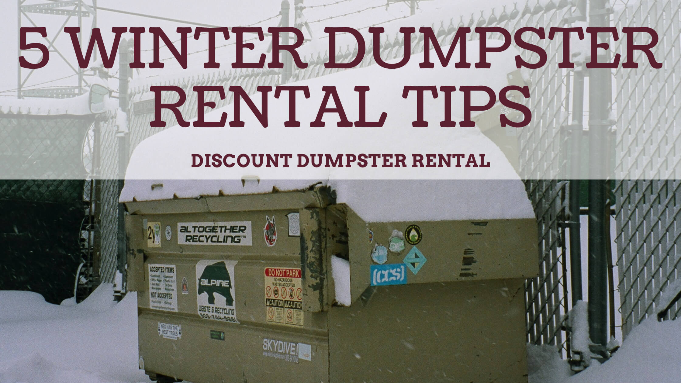 dumpster rental west sacramento Quyen Cope