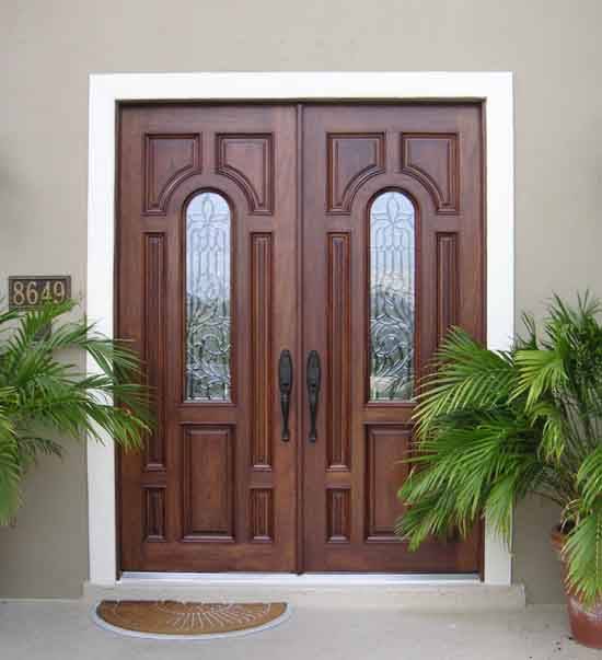 Entry Prehung Arched Glaze Double Door