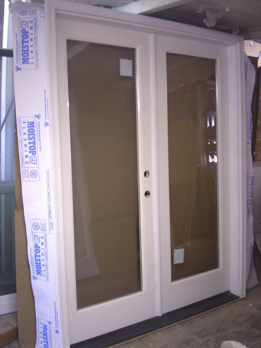 Double Inswing French Fiberglass door with Wood FrameC3