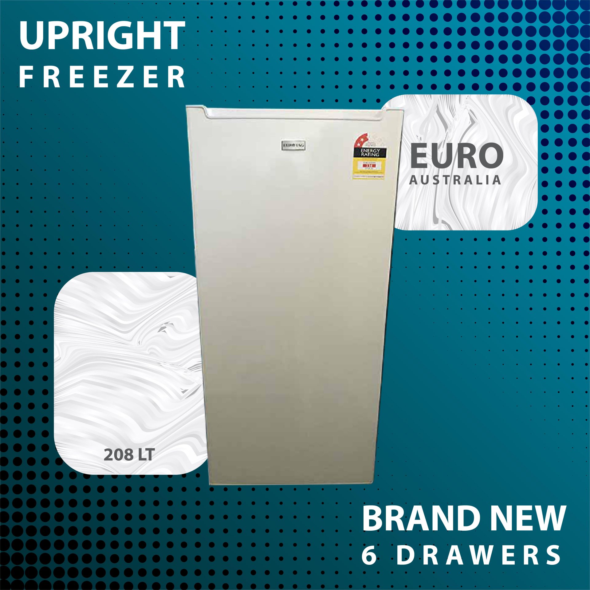 208LT UPRIGHT VERTICAL FREEZER (BRAND NEW) 1 YEAR WARRANTY Discount