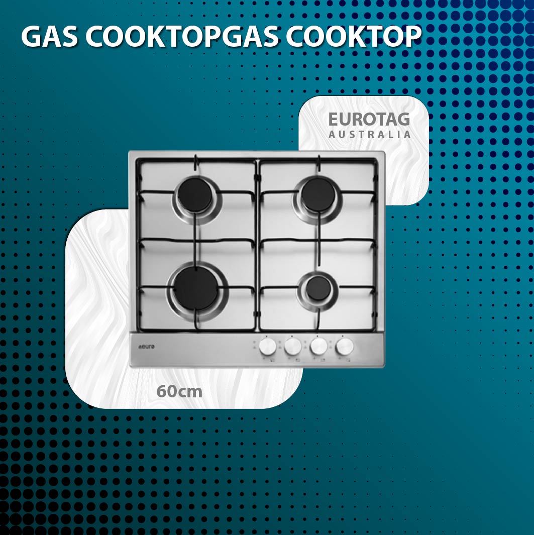 EUROTAG 60cm 4 burner gas cooktop Discount Electrical