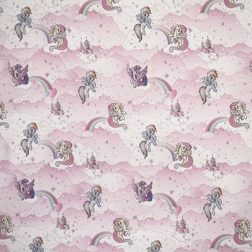 My Little Pony Fabric 100 Cotton Official Licence 55" Wide