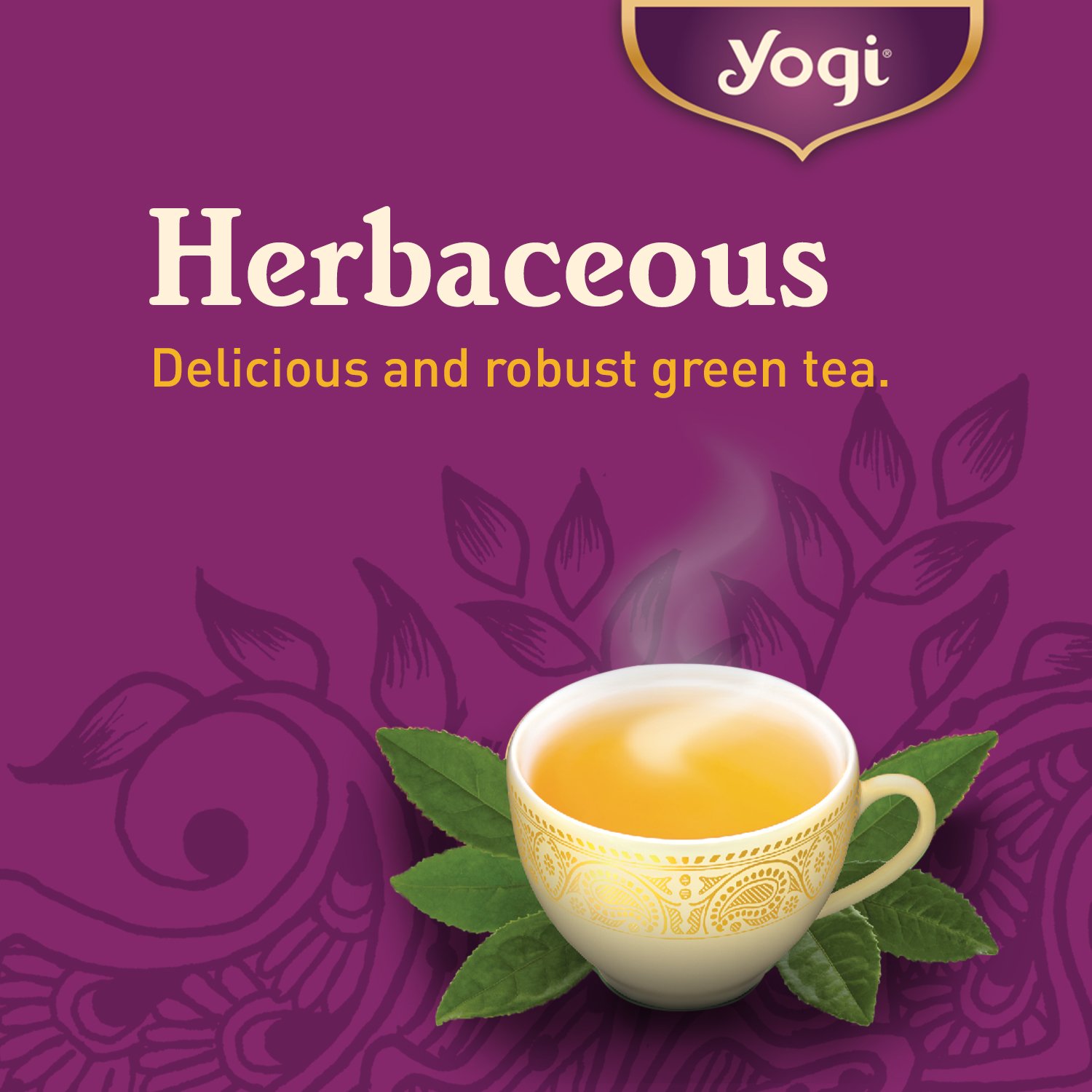 Yogi Tea Green Tea Pure Green Decaf, 6 Pack, Supports Vitality, 96 Tea