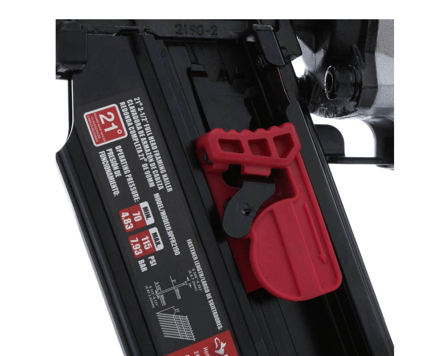 Husky DPFRPNCB Pneumatic 21Degree 31/2 in. Full Round Head Framing