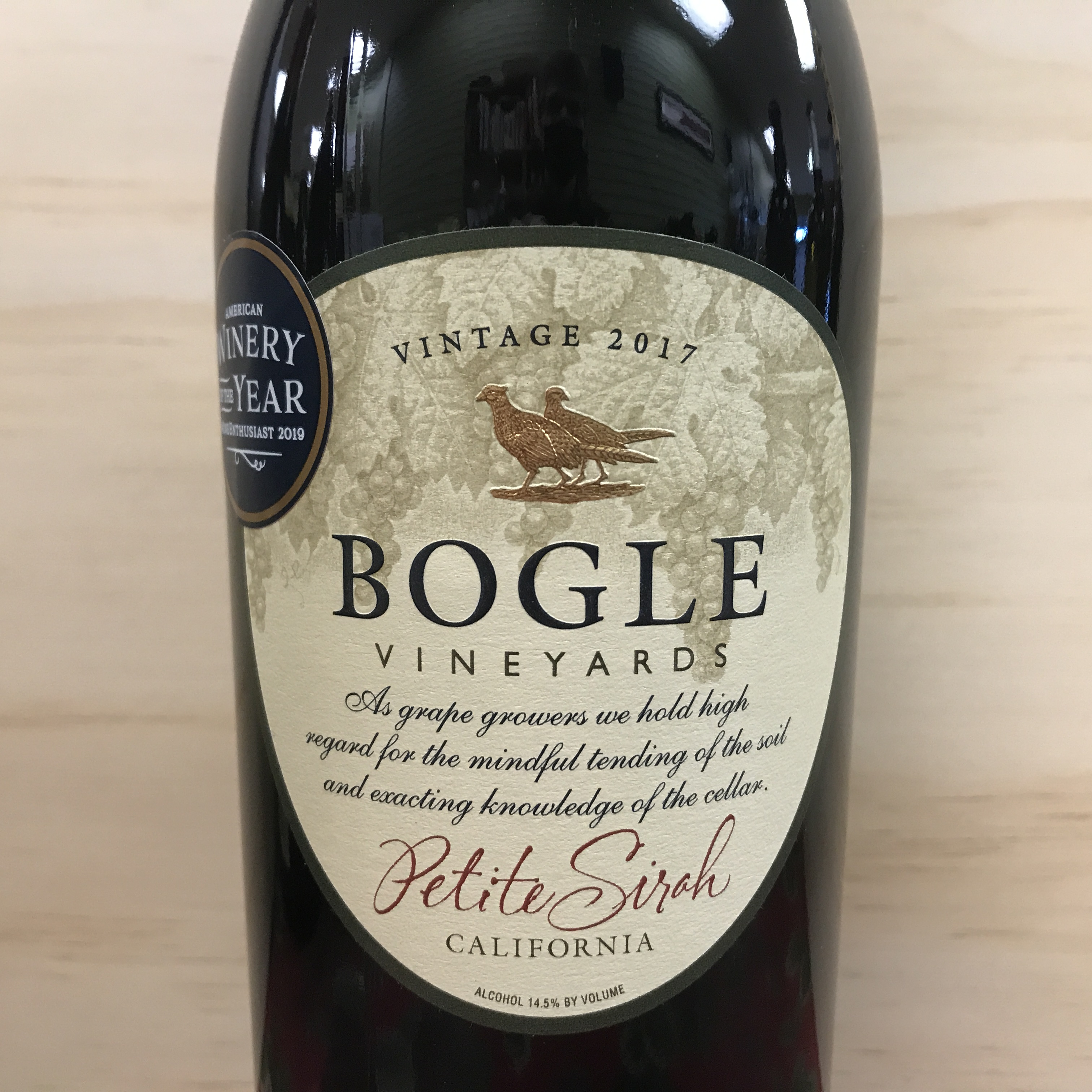 Bogle Petite Sirah 2018 [red petit syrah] 12.99 Rio Hill Wine