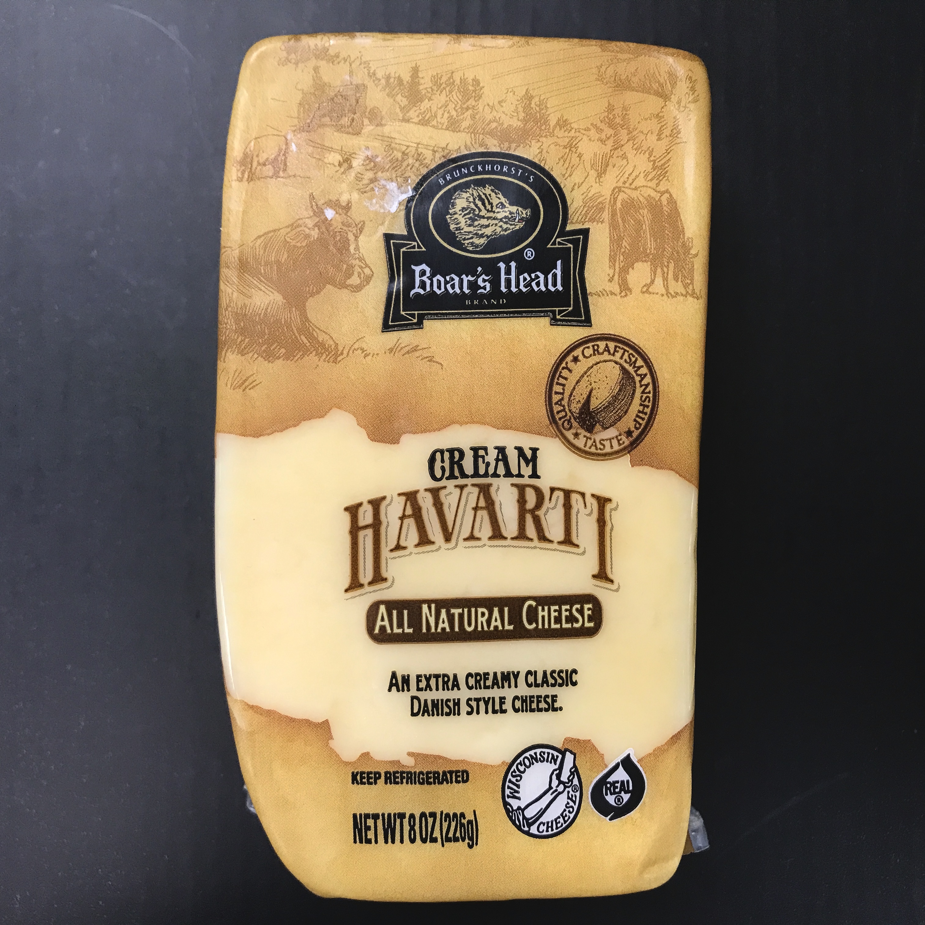 Boar's Head Cream Havarti all natural cheese 8 oz 5.99 Rio Hill