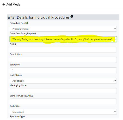Find Procedure Order popup not working Support OpenEMR Community