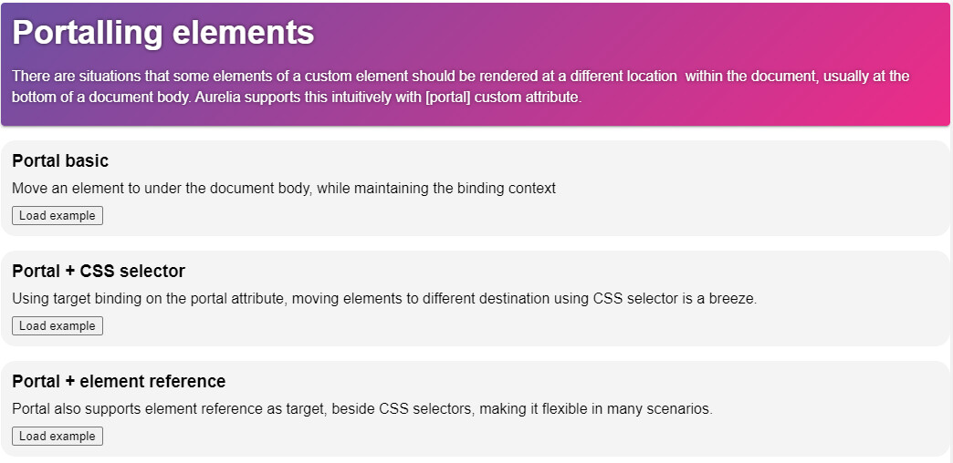 Better know a framework 28 Aurelia by examples vNext The Aurelia Discourse