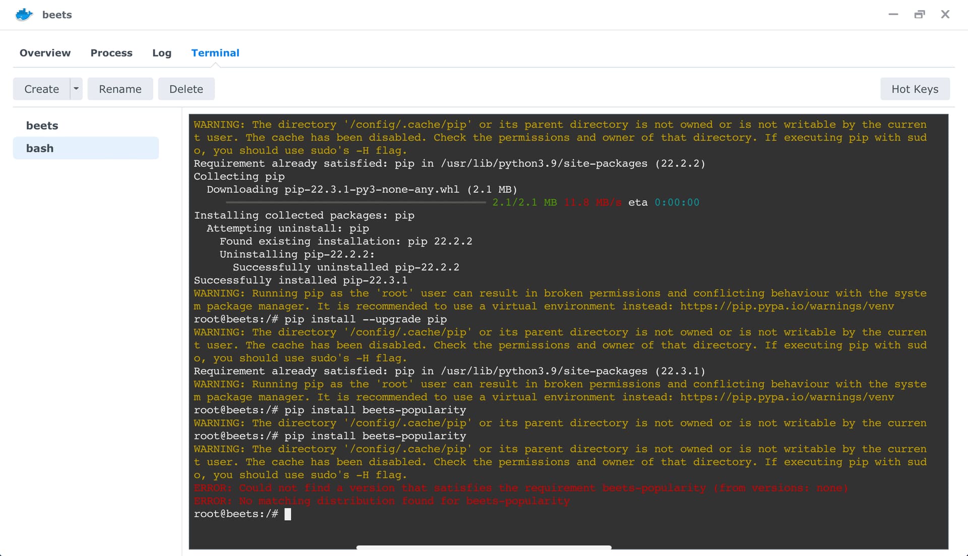 Install beets community plugin via Docker (Synology NAS) Help beets