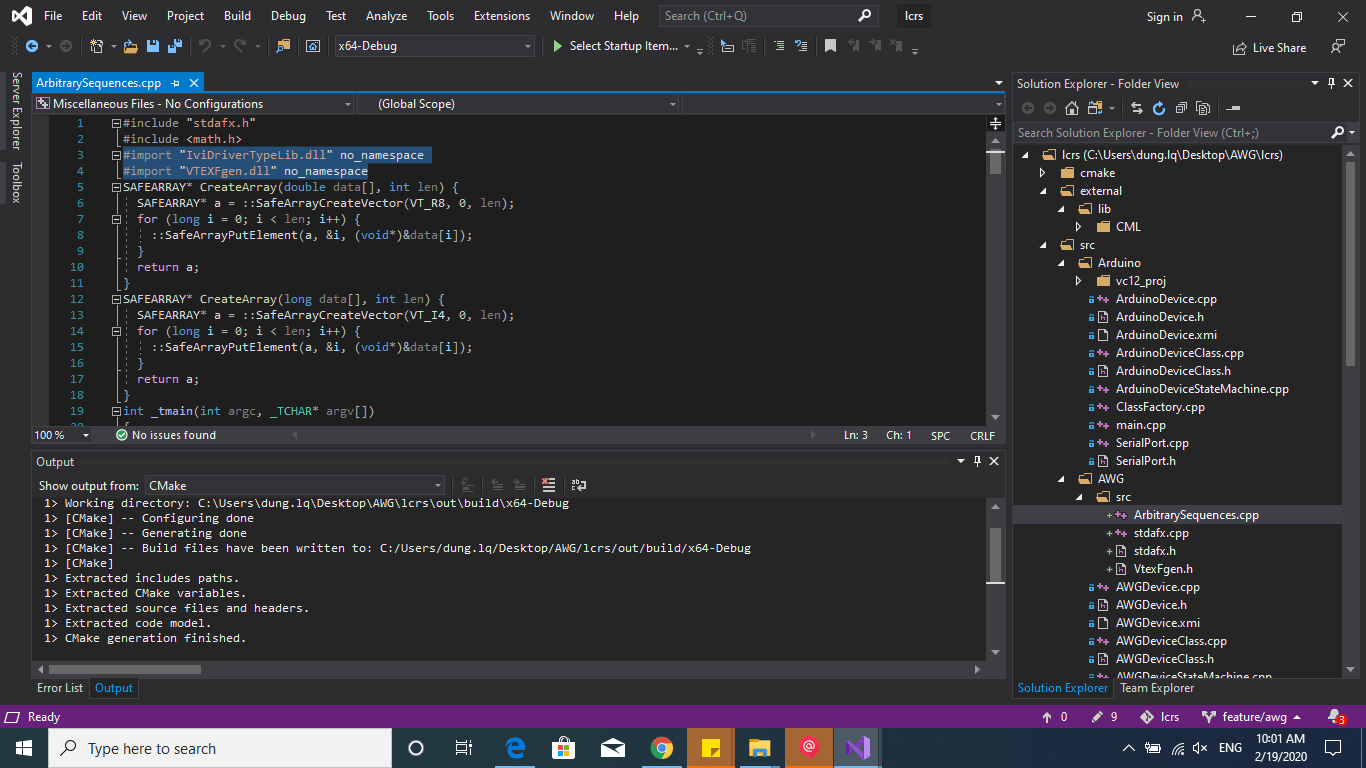 How to add *.dll or *.lib into project C++ for Cmake of visual studio