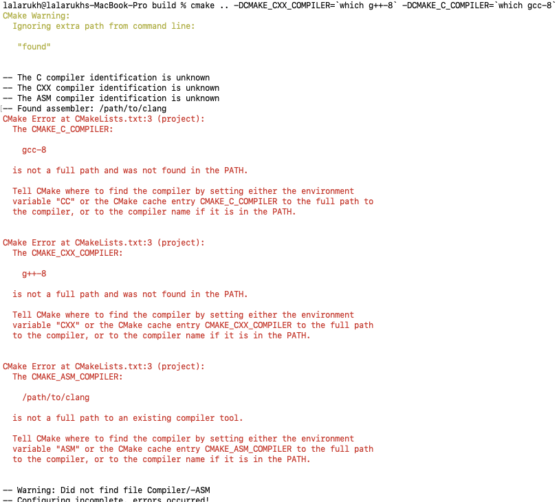 Tell CMake where to find the compiler by setting either the environment