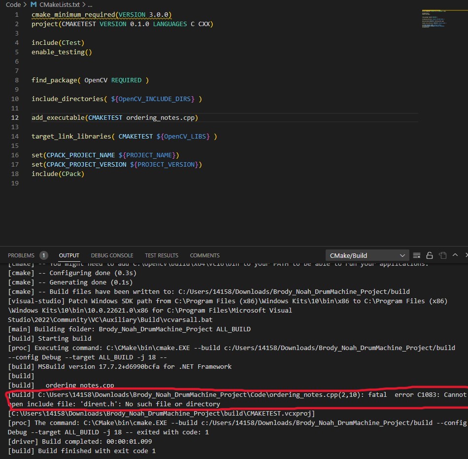 Trying to include into my cmake build Usage CMake Discourse
