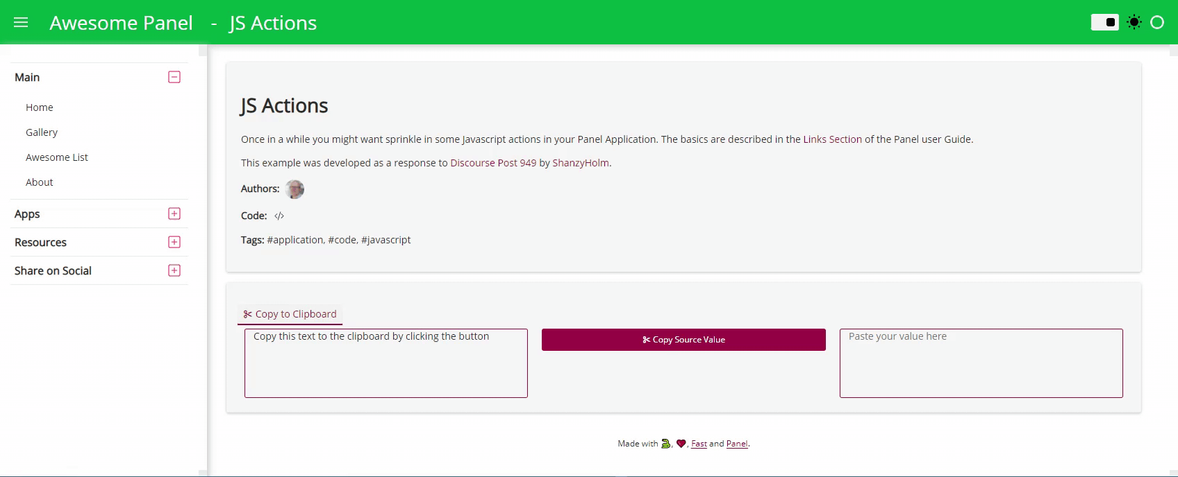 How to click hyperlink / button to copy text to clipboard? 2 by Marc