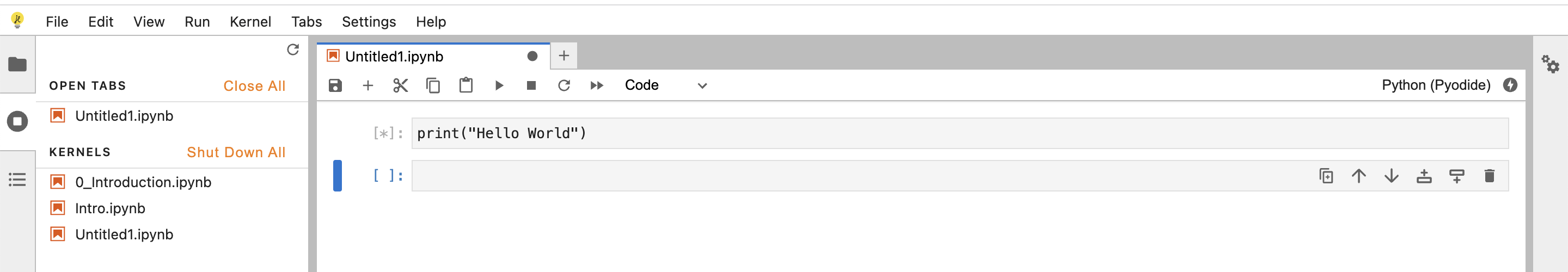 Jupyter Lab not executing Python code JupyterLab Jupyter Community