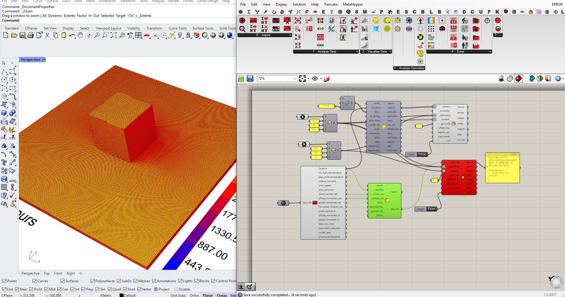 Solution exceptionAttempted to divide by zero error ladybug