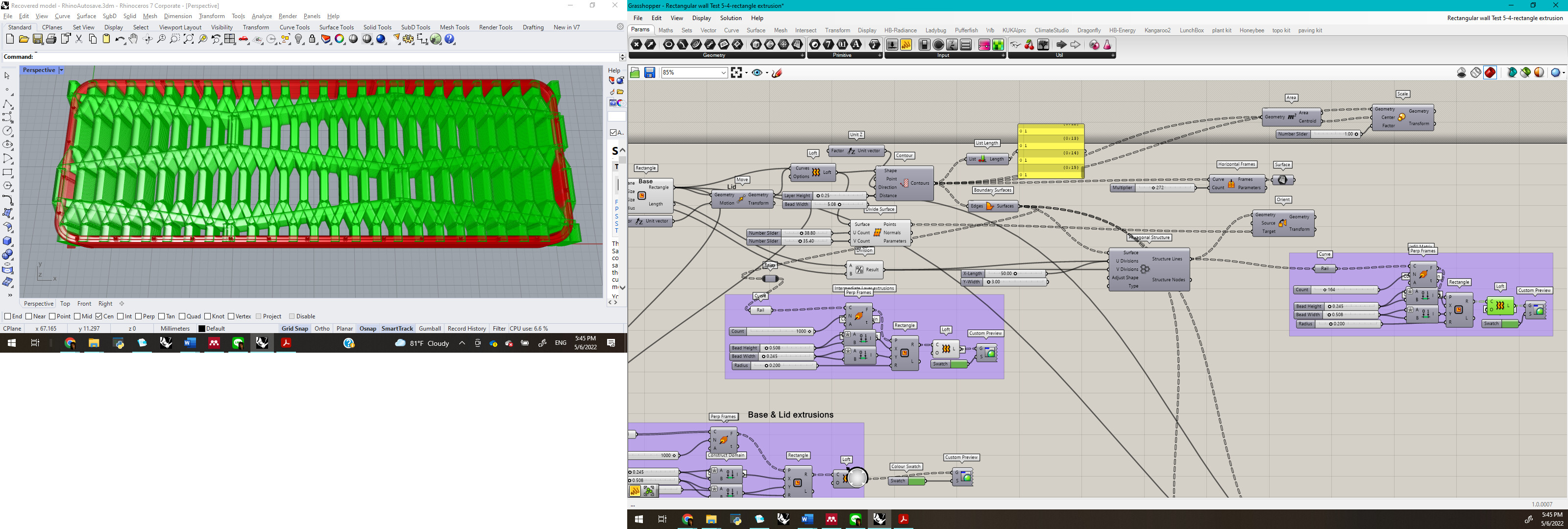 How to do Thermal performance analysis on a parametrically designed