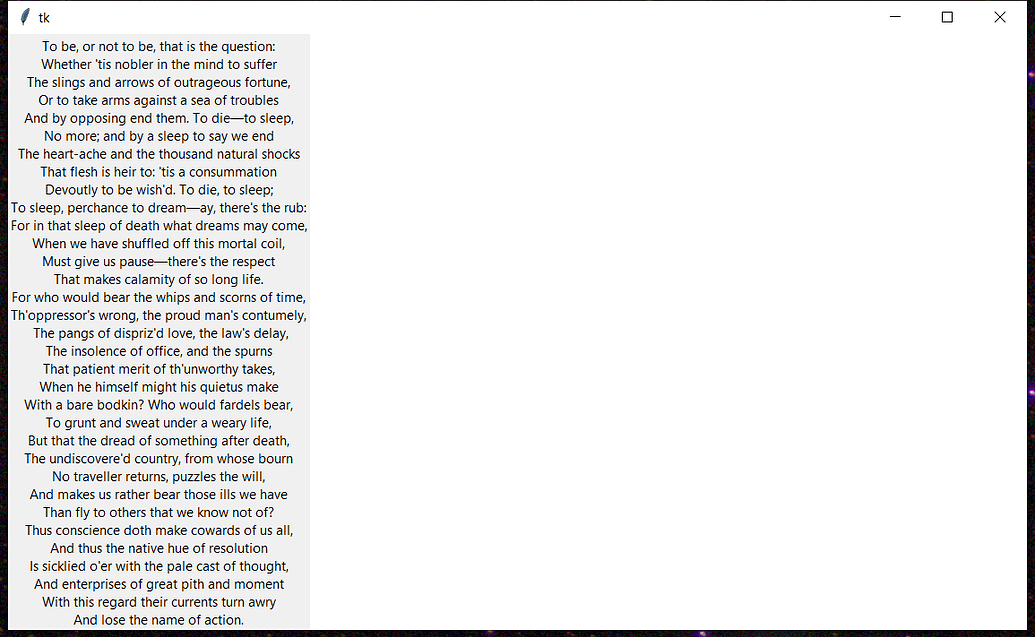 Matplotlib/tkinter geometry management Community Matplotlib