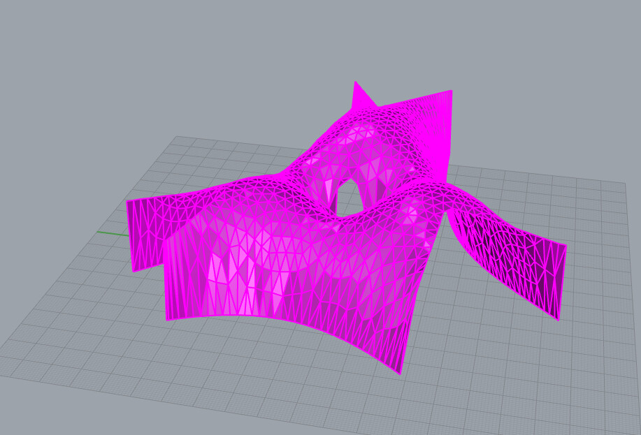 How to convert this mesh into one smooth polysurface? Rhino McNeel