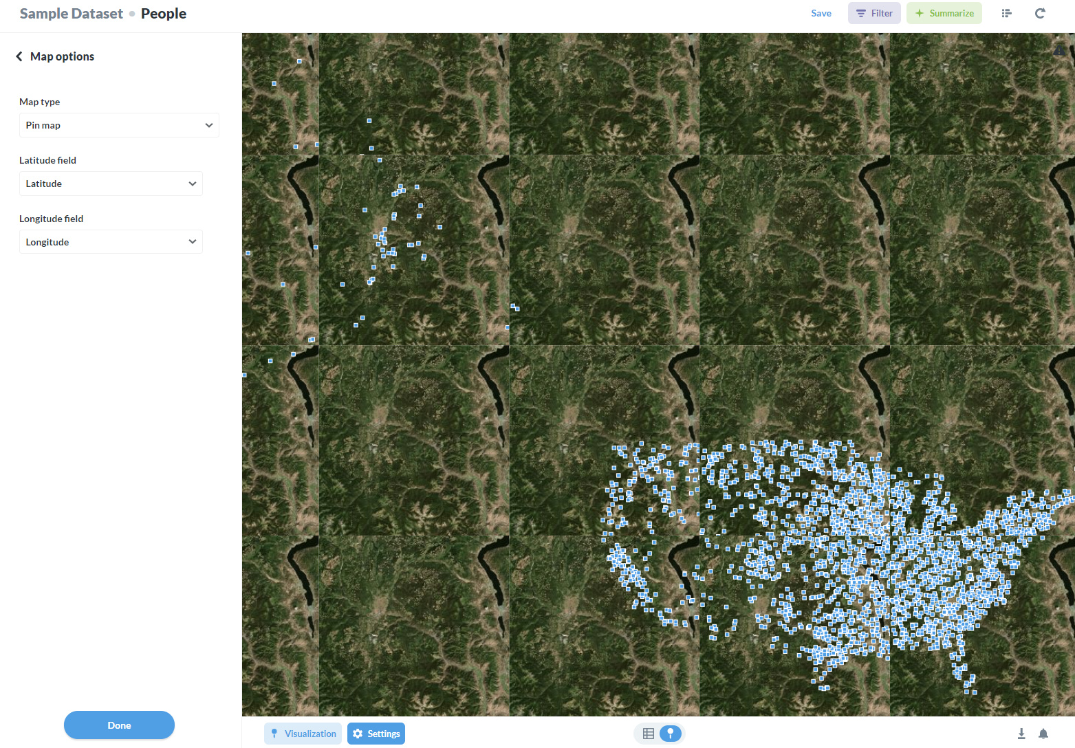 Satellite Map Get Help Metabase Discussion