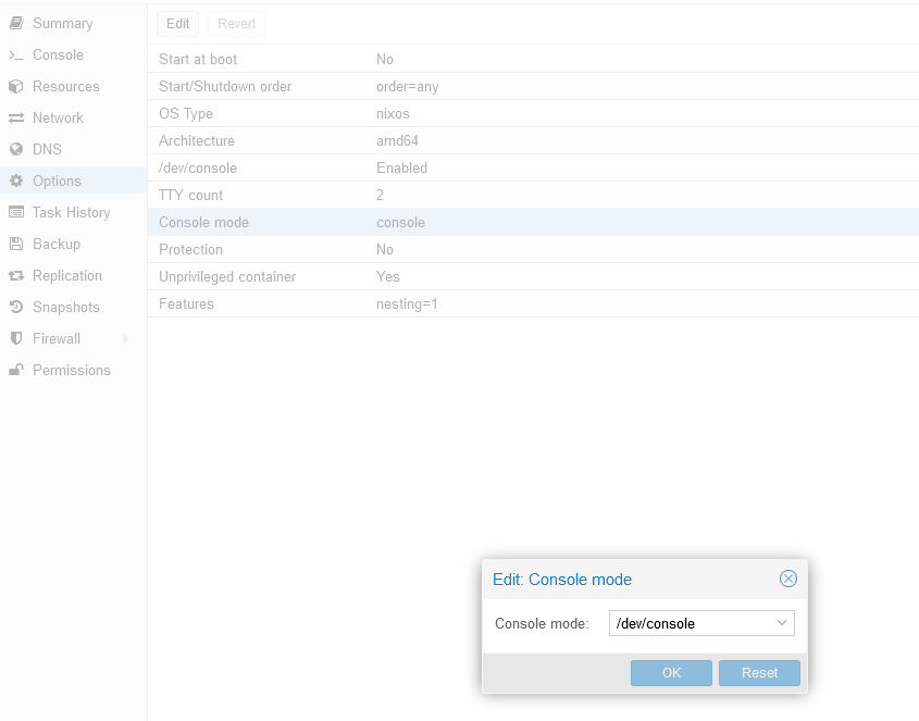 Console not working in proxmox lxc container Help NixOS Discourse