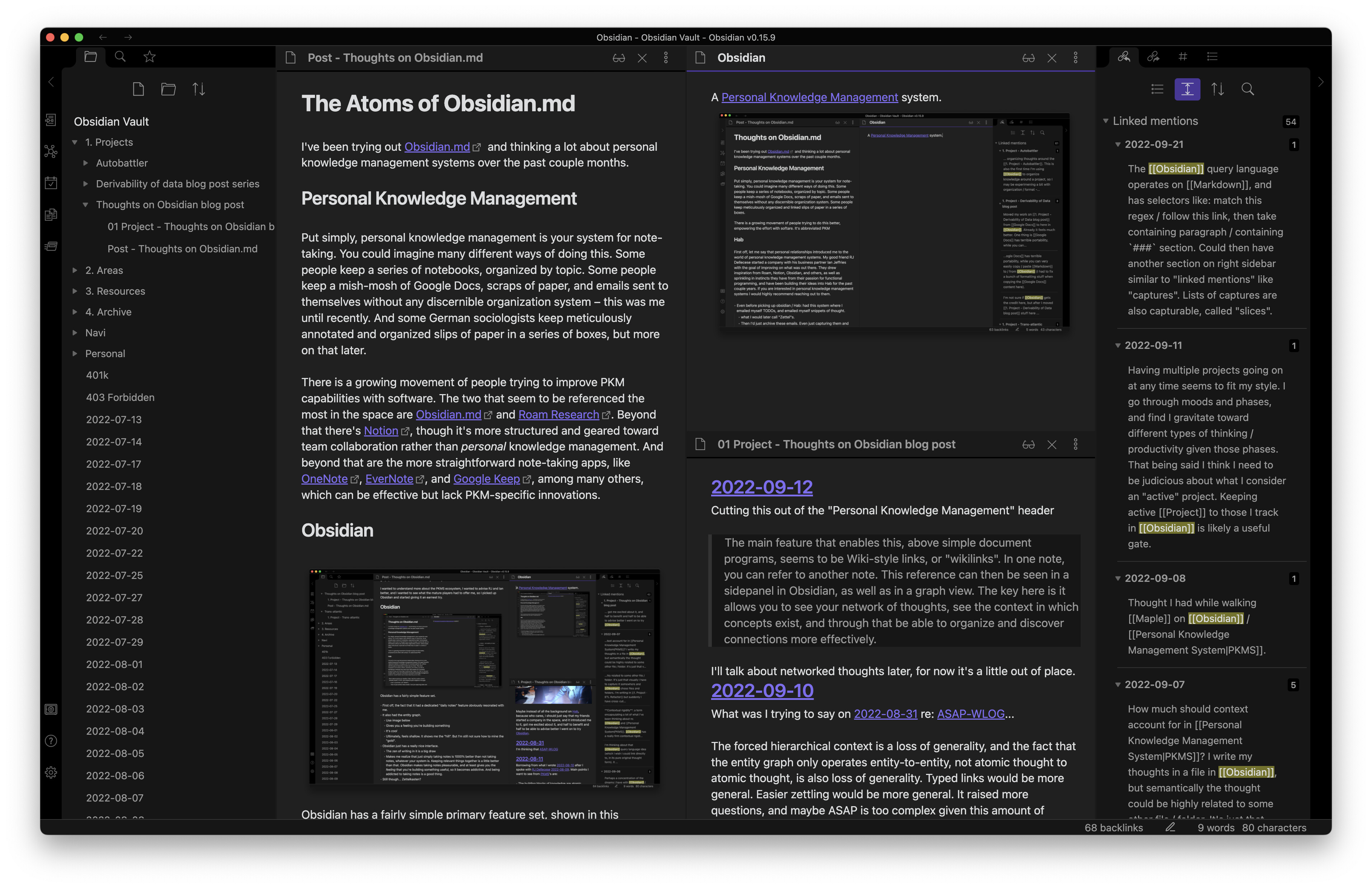 The Atoms of Obsidian.md · Sam Roberts
