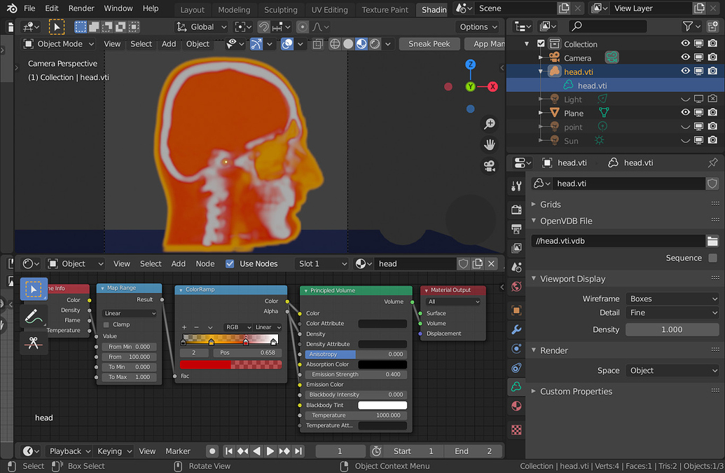 BVTKNodes photorealistic rendering of VTK data in Blender Development VTK