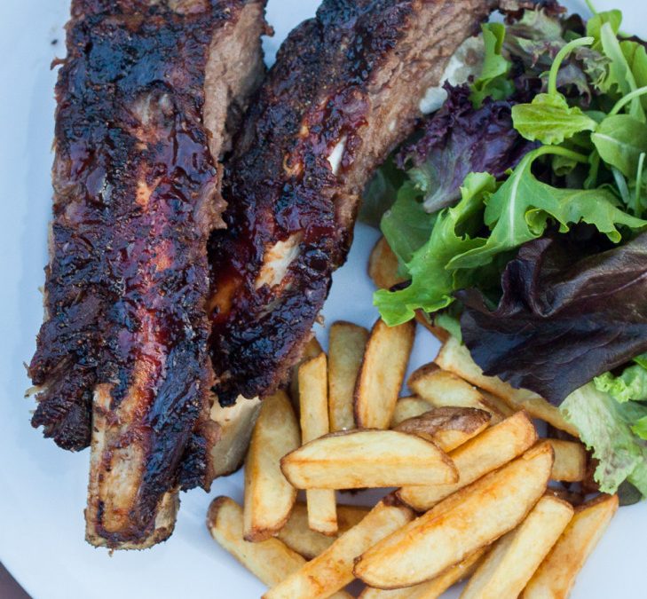 Grilled BBQ Beef Back Ribs