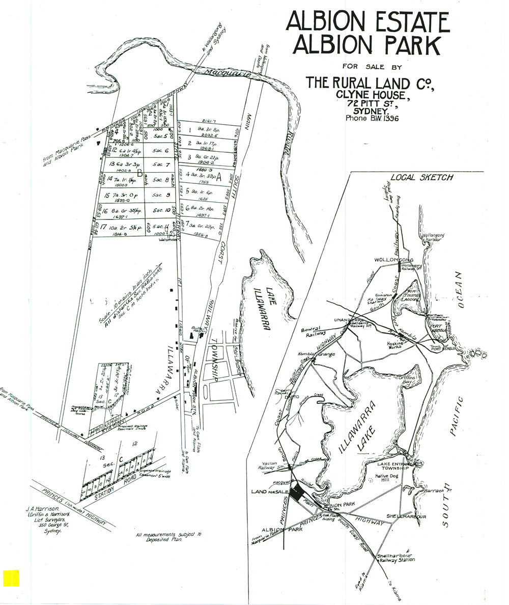Albion Estate Albion Park Rural Land Co Shellharbour City Council