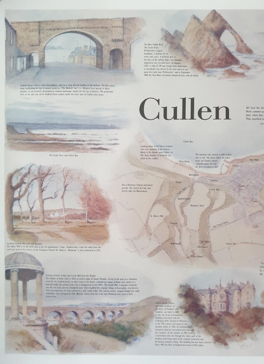 Illustrated Historic Map of Cullen (price includes postage & packaging