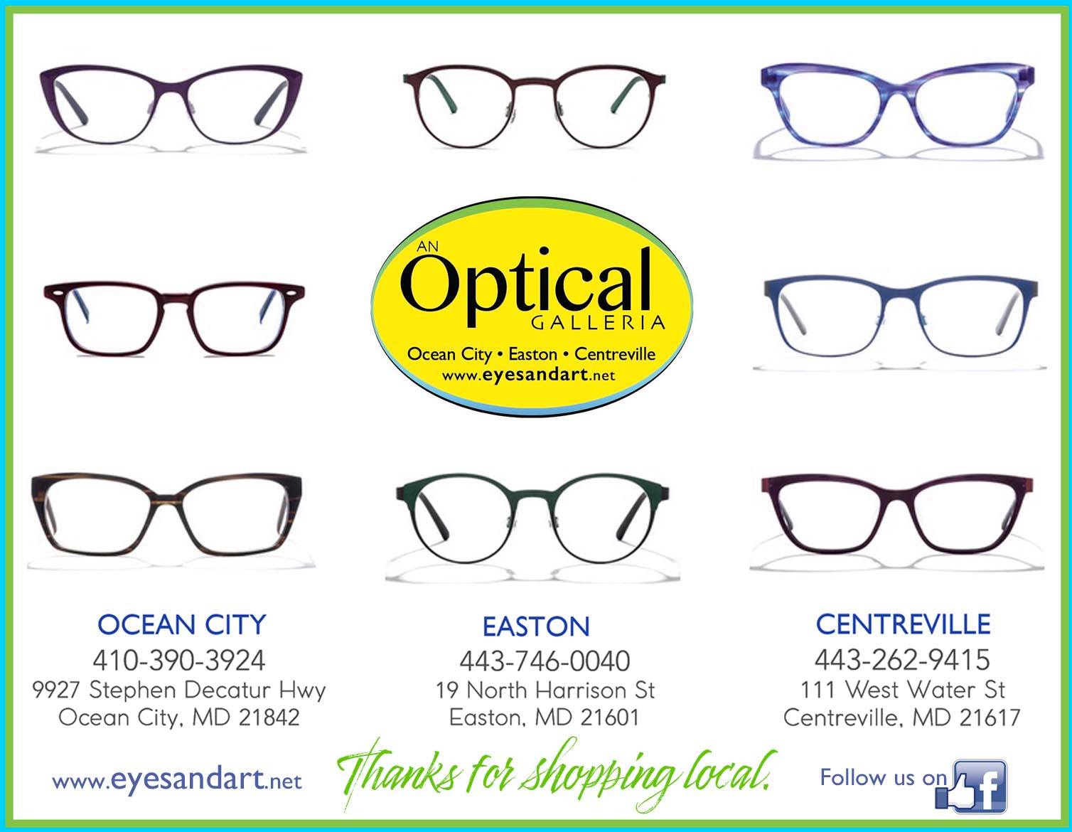 Visit An Optical Galleria for Luxury Eyewear Discover Easton, Maryland