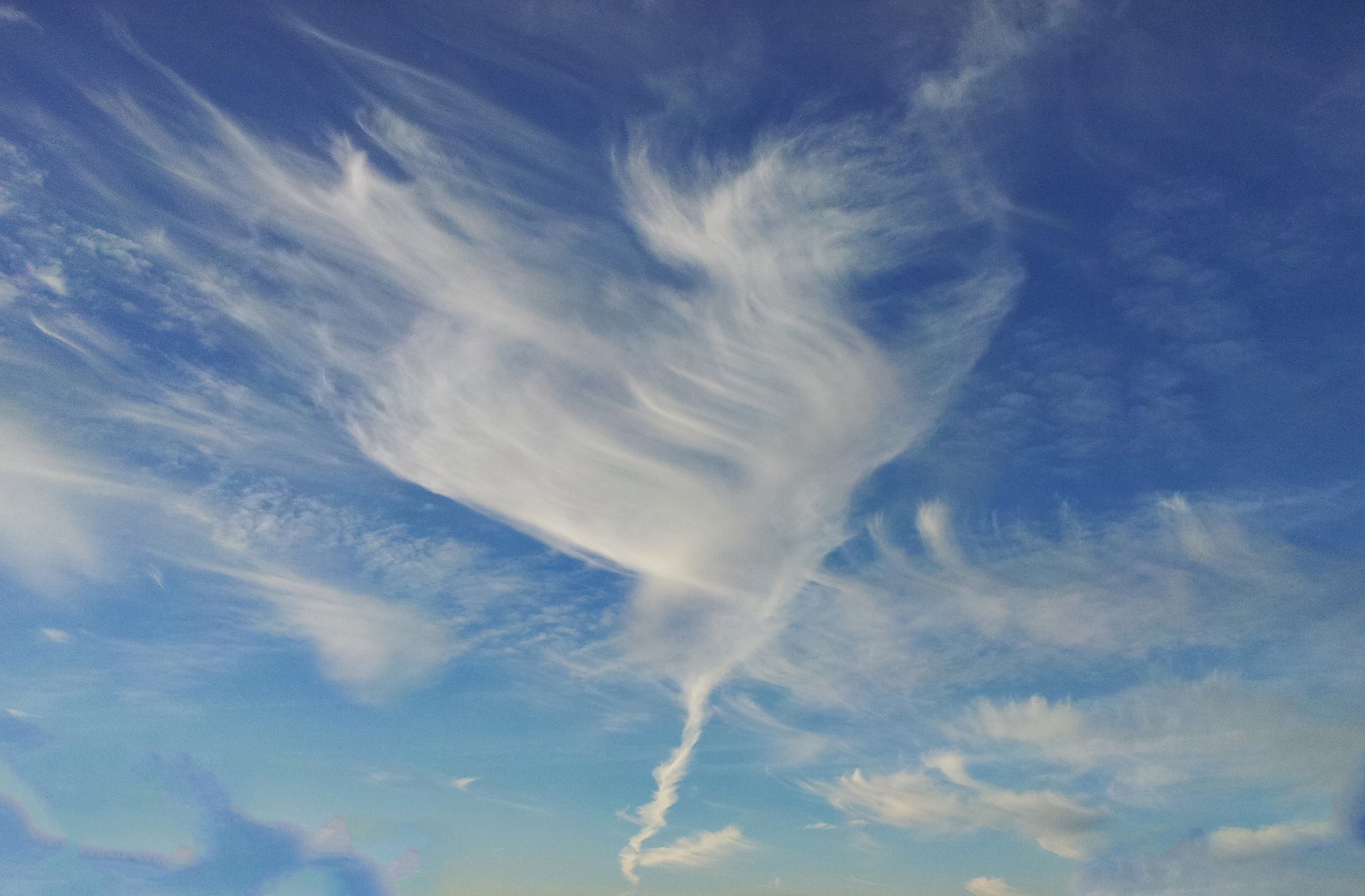 How to make a country walk fun. Look at the clouds!