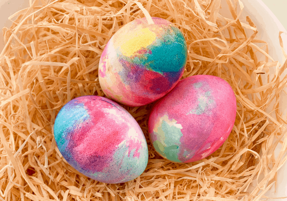 How to Make Beautiful Tie Dye Easter Eggs Discovering Mommyhood