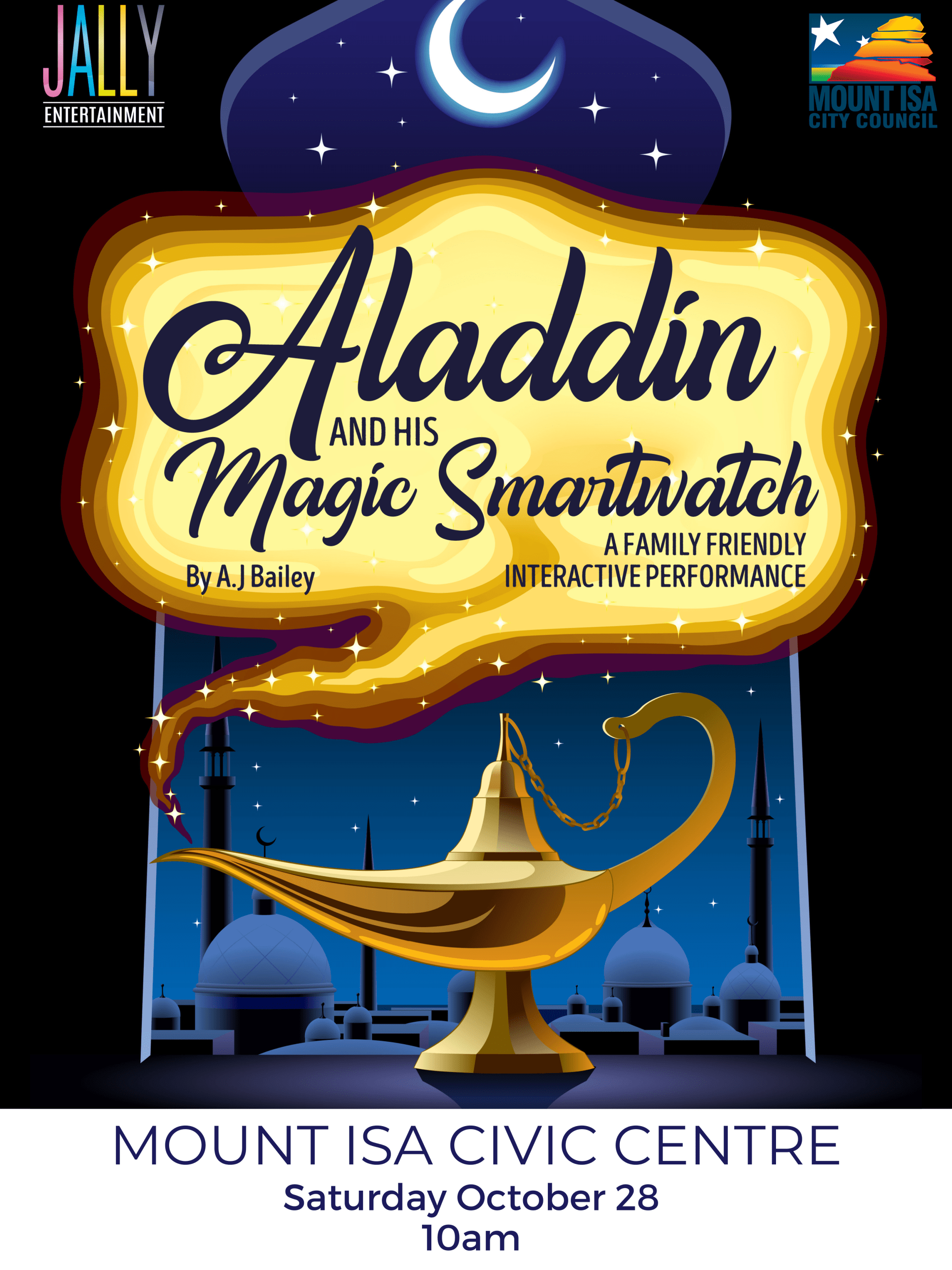 Aladdin and his Magic Smart Watch Mount Isa Tourism