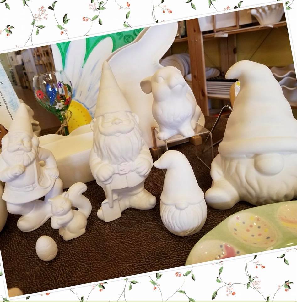 Wine & Pottery Paint Night Garden Gnome Discover Ohio Wines