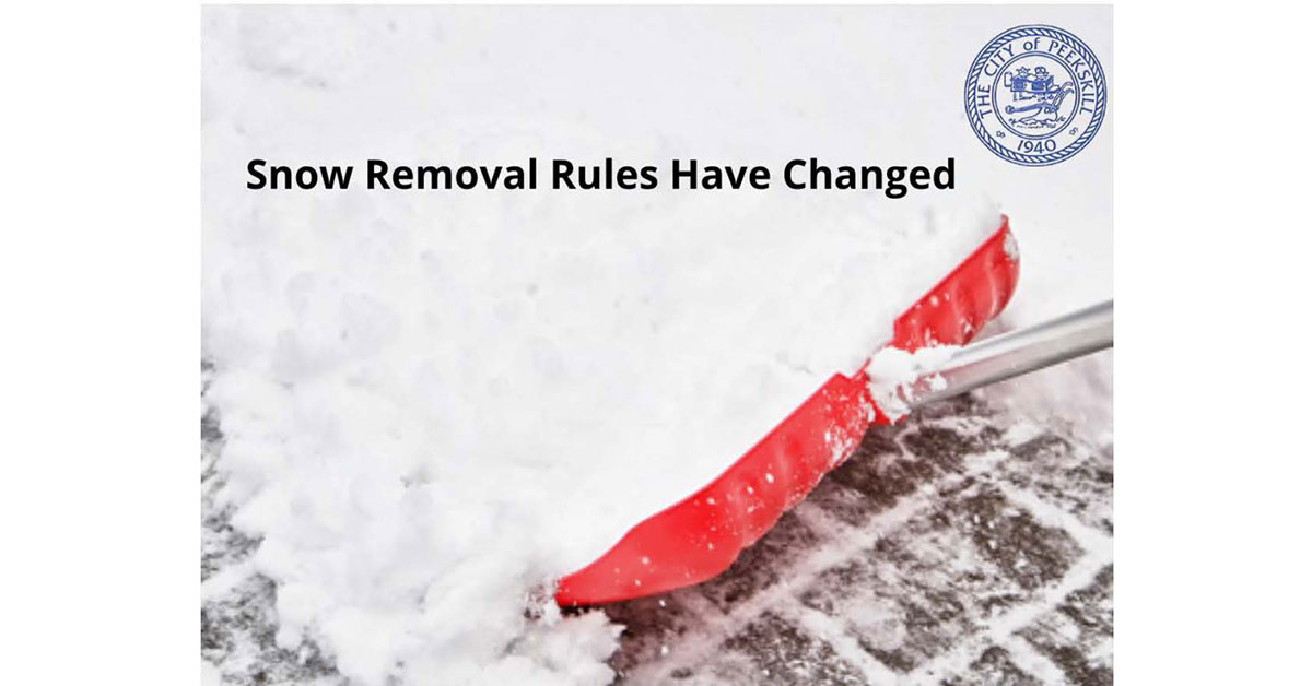 Snow Removal Rules Have Changed Discover Peekskill