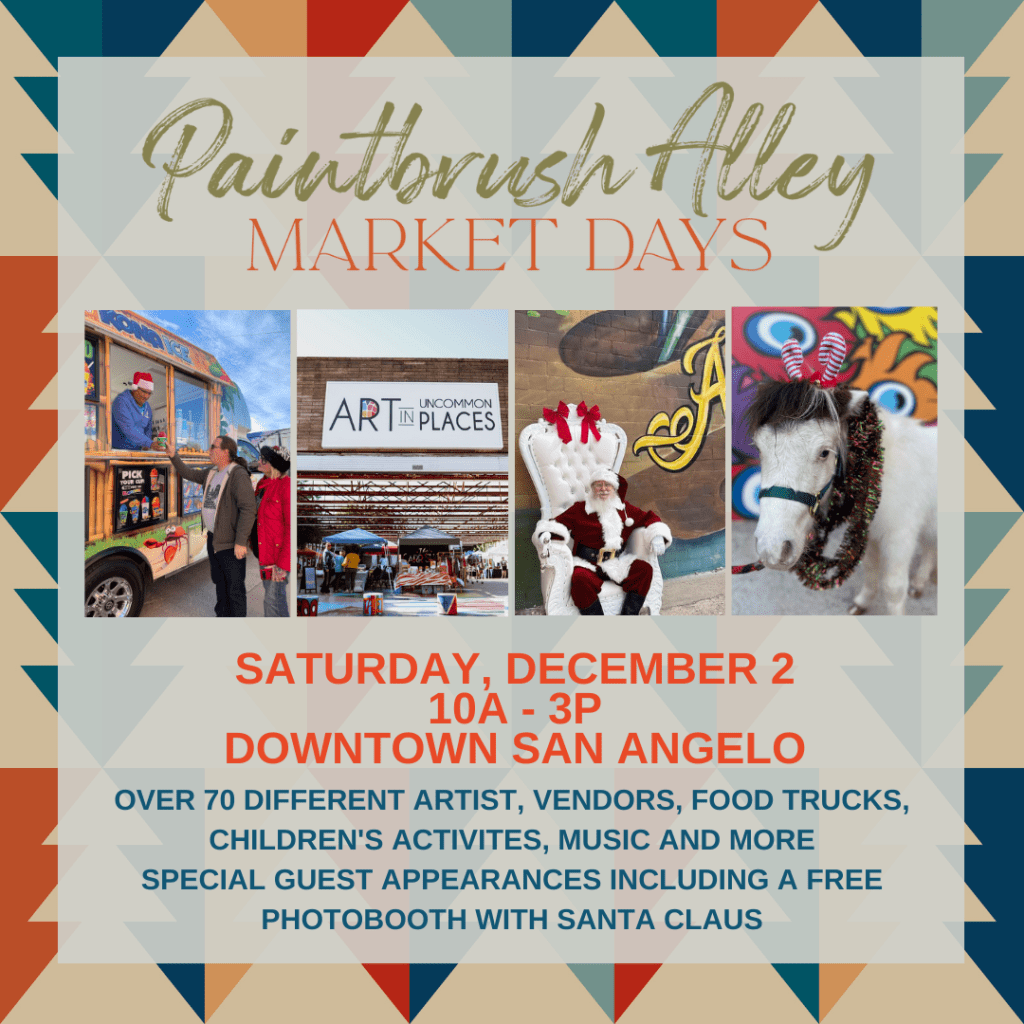 Paintbrush Alley Market Days Holiday Edition Discover San Angelo