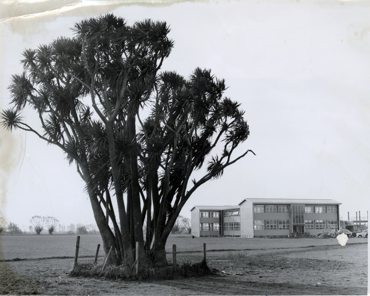 Aerial view of Burnside High School discoverywall.nz