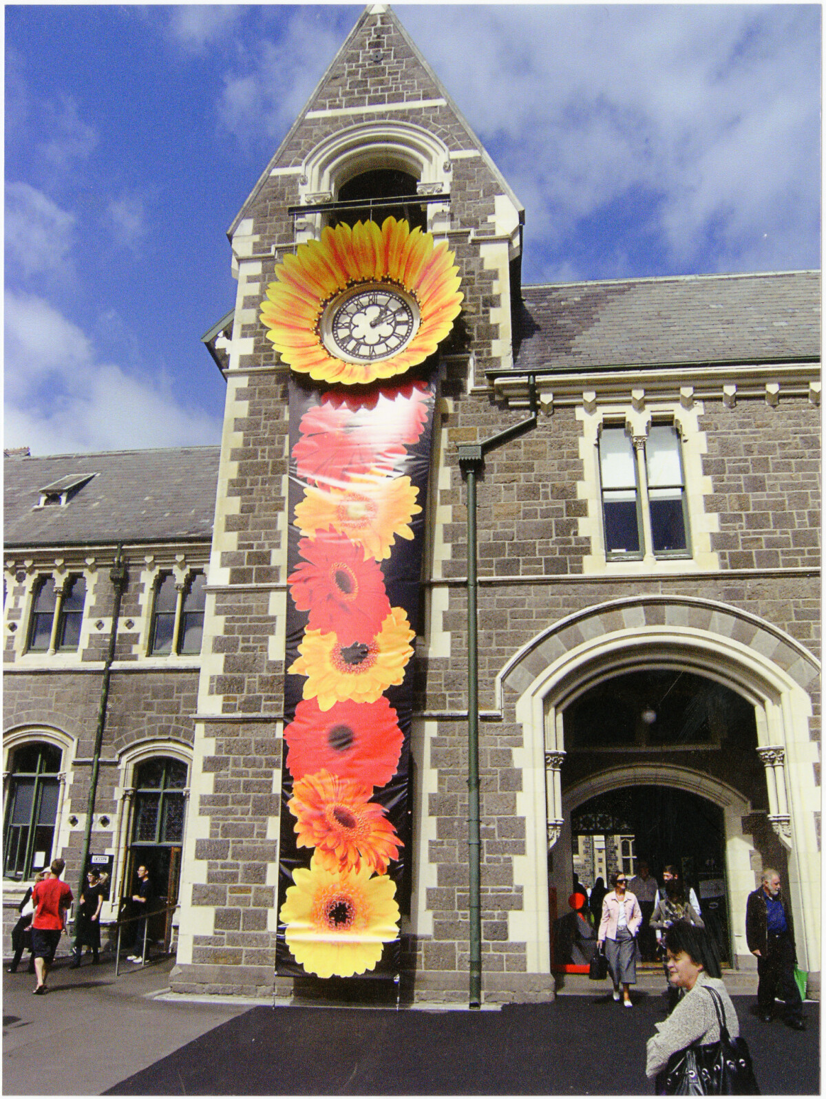 Christchurch Arts Centre Clock Tower and Rutherford's Den