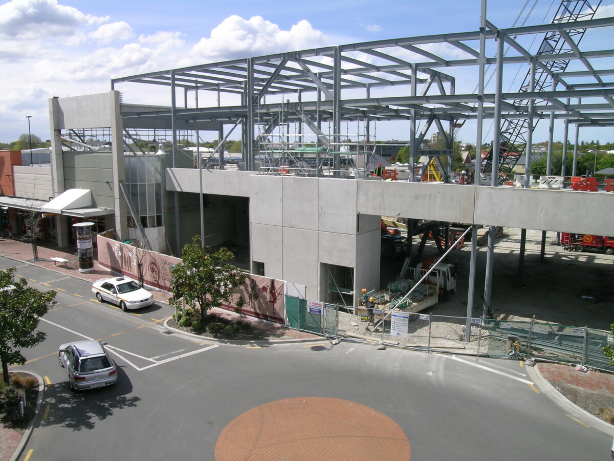 Aerial view of Riccarton Mall discoverywall.nz
