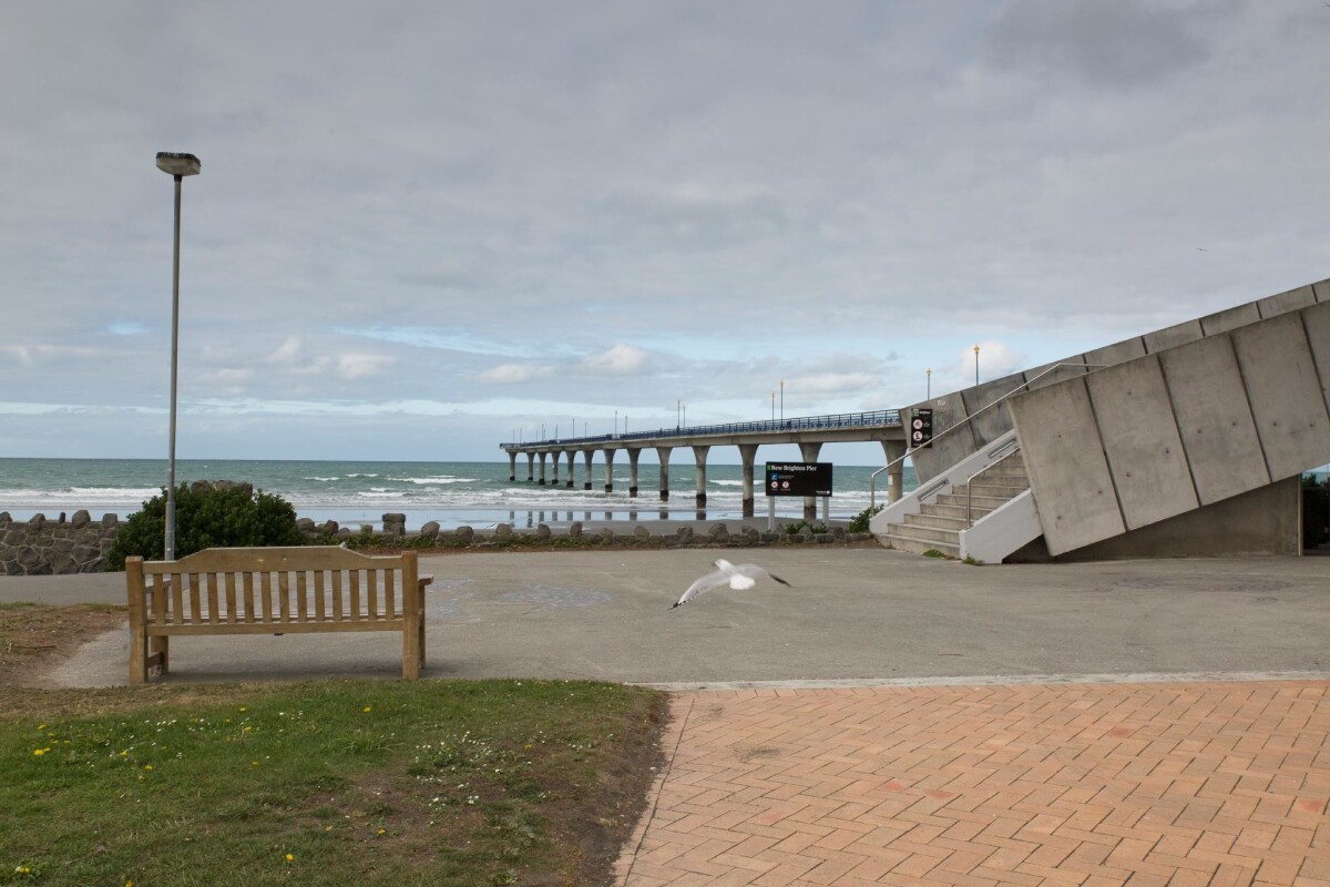 New Brighton pier and swings discoverywall.nz