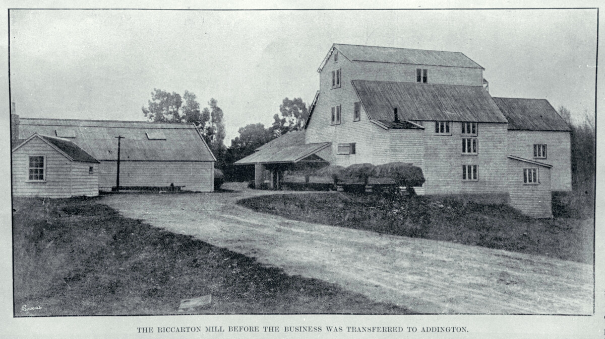 Wood Brothers Flour Mill, Addington discoverywall.nz